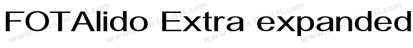 FOTAlido Extra expanded字体转换